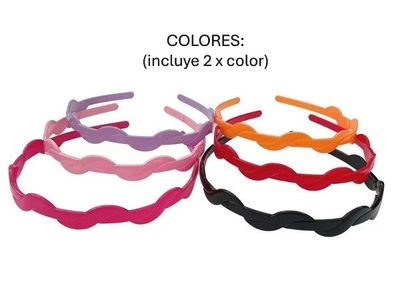 VINCHAS PLASTICAS COLORES SURTIDOS X DOCENA