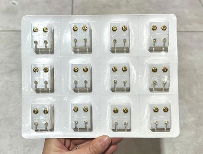 AROS ABRIDORES CON STRASS X 12 EN BLISTER