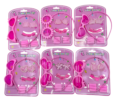 SET C-ACC DE PELO X CARD VINCHA COLITA BROCHE Y ANTEOJOS