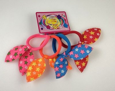 COLITAS OREJITAS CON ESTRELLAS X 4 PCS X 12 SET VARIOS DISEÑOS