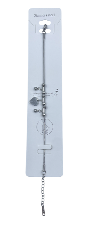 PULSERA ACERO CON DIJES X PCS