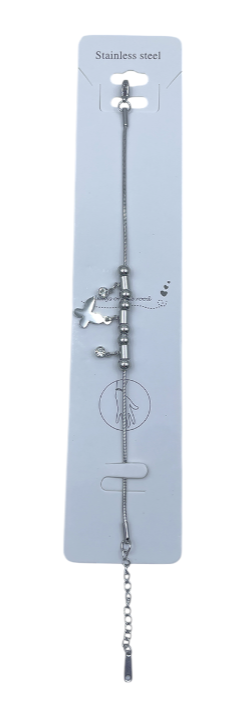 PULSERA ACERO CON DIJES X PCS