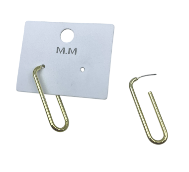 AROS DORADOS CON FORMA X PAR