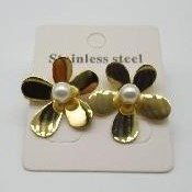AROS ACERO DORADO X PAR