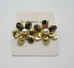 AROS ACERO DORADO X PAR