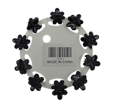 BROCHES MINI NEGROS X 10 PCS EN CARD