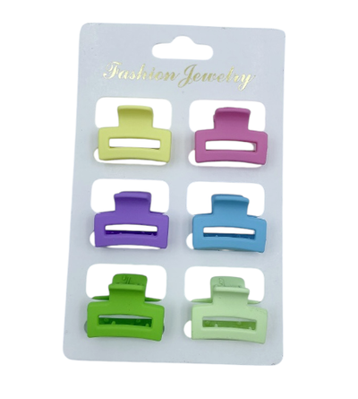 BROCHES CHICO COLOR SURTIDO X 6 PCS EN CARD 2.5 X 2 CM
