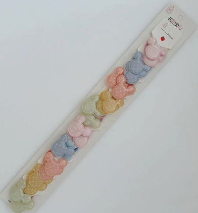 COLITAS CON APLIQUE MICKEY X 10 PARES EN CARD