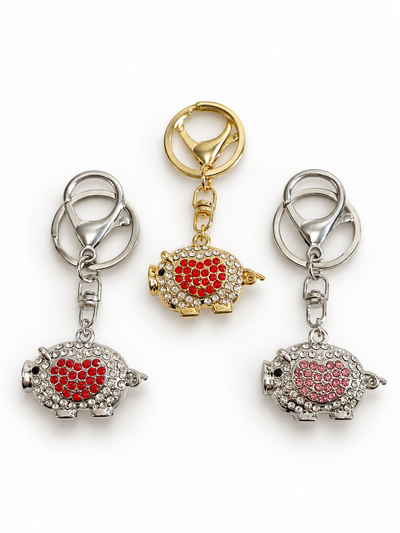 LLAVERO CHANCHITO STRASS X UNIDAD
