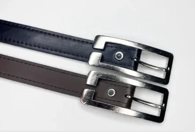 CINTO NEGRO HEBILLA RECTANGULAR X UNIDAD