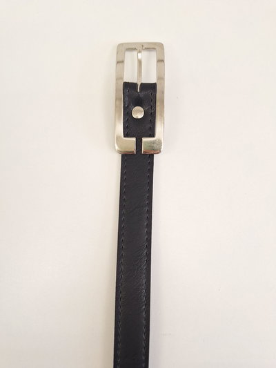 CINTO NEGRO HEBILLA RECTANGULAR X UNIDAD