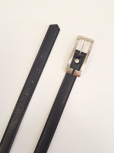 CINTO NEGRO HEBILLA RECTANGULAR X UNIDAD