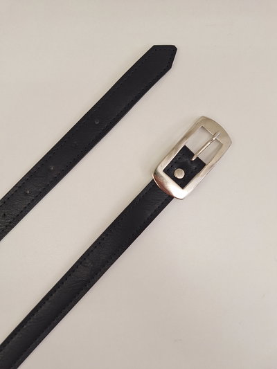 CINTO NEGRO HEBILLA RECTANGULAR X UNIDAD