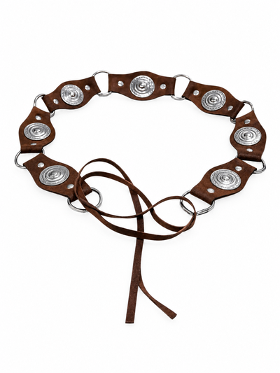 CINTO FAJA CON LAZO Y CHAPÓN CHOCOLATE 110CM X UNIDAD