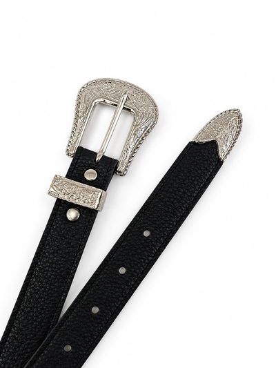 CINTO LISO VINTAGE NEGRO 110CM X UNIDAD