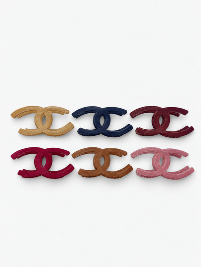 12 BROCHES DE TERCIOPELO GRANDES C X DOCENA
