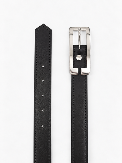 CINTO NEGRO HEBILLA RECTANGULAR X UNIDAD