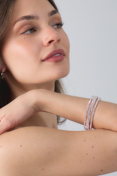 PULSERA STRASS 4 HILERAS X UNIDAD