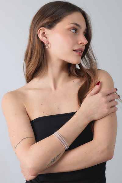 PULSERA STRASS 4 HILERAS X UNIDAD