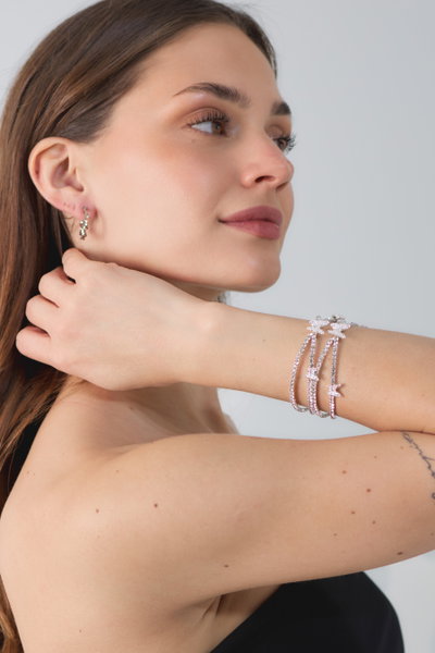 PULSERA STRASS MARIPOSAS X UNIDAD