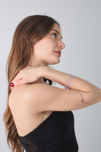 PULSERA STRASS 3 HILERAS X UNIDAD