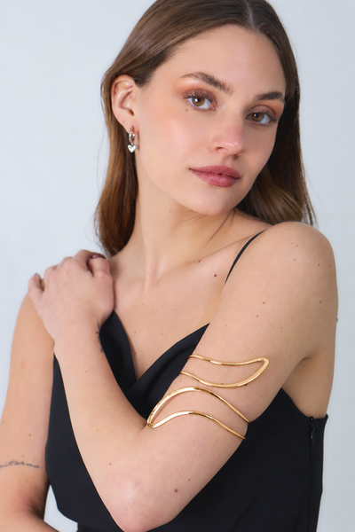 BRAZALETE DE METAL DORADO X UNIDAD