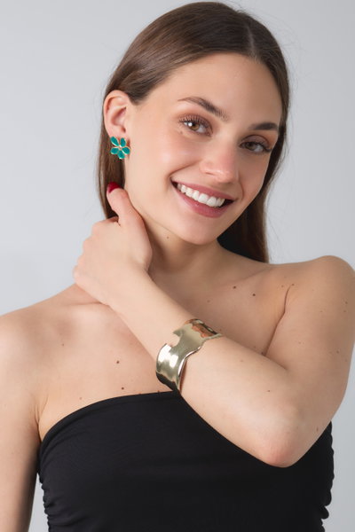 PULSERA DE METAL DORADO X UNIDAD