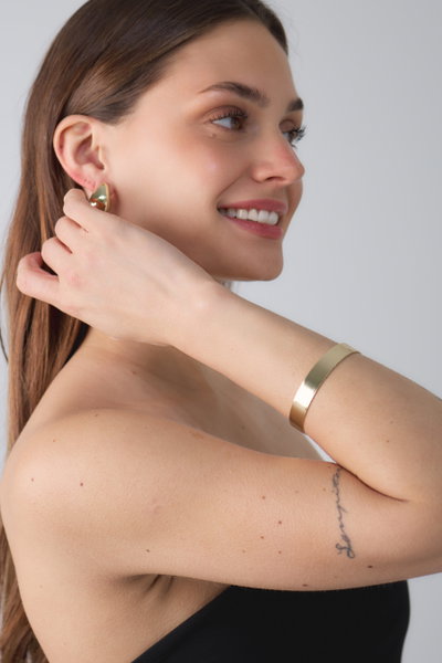 PULSERA DE METAL DORADO X UNIDAD