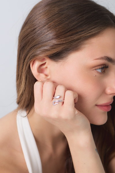 ANILLO ACERO REGULABLE SERPIENTE X UNIDAD