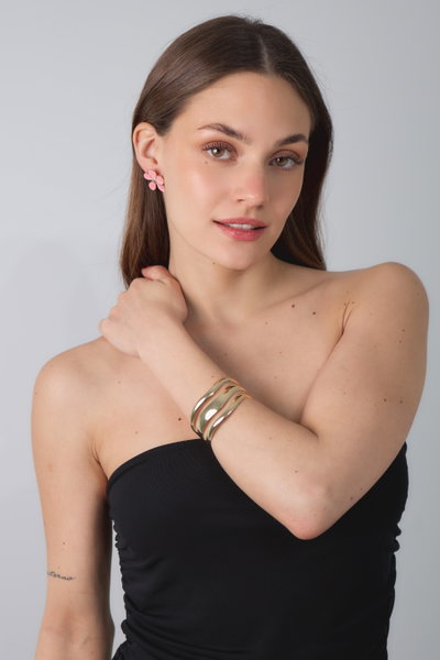 PULSERA DE METAL DORADO X UNIDAD