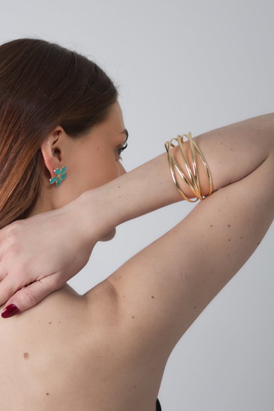 PULSERA DE METAL DORADO X UNIDAD