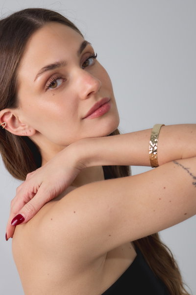 PULSERA DE METAL DORADO X UNIDAD