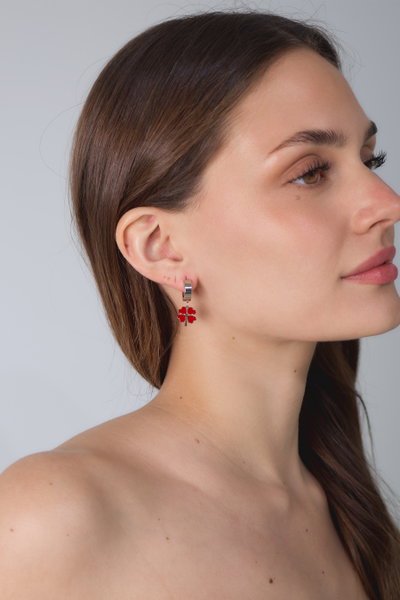 AROS DE ACERO ARGOLLA CON DIJE X PAR