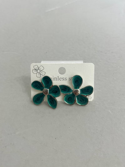 AROS DE ACERO FLOR PETRÓLEO X PAR