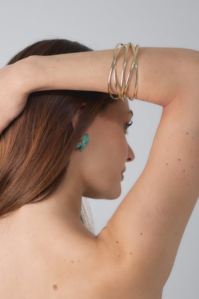 PULSERA DE METAL DORADO X UNIDAD