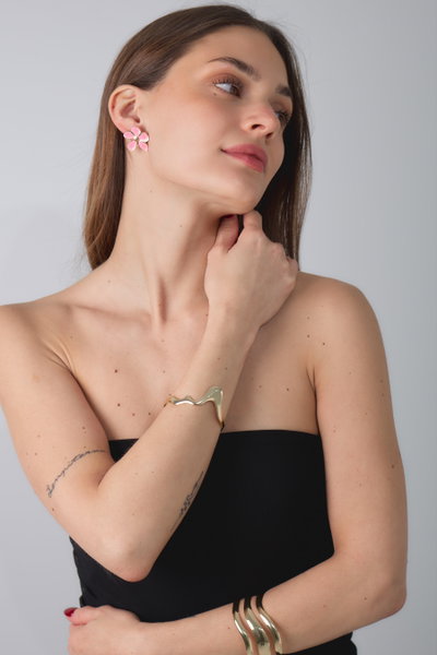 PULSERA DE METAL DORADO X UNIDAD