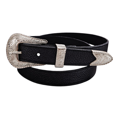 CINTO LISO VINTAGE NEGRO 110CM X UNIDAD