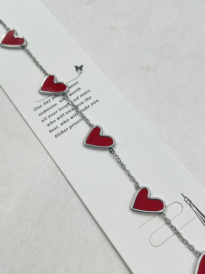 PULSERA DE ACERO CON 5 DIJES X UNIDAD