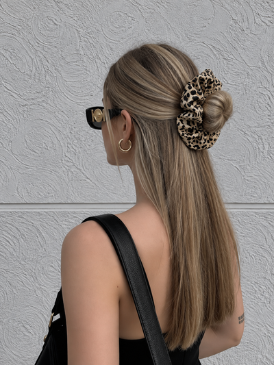 SCRUNCHIES LEOPARDO X DOCENA