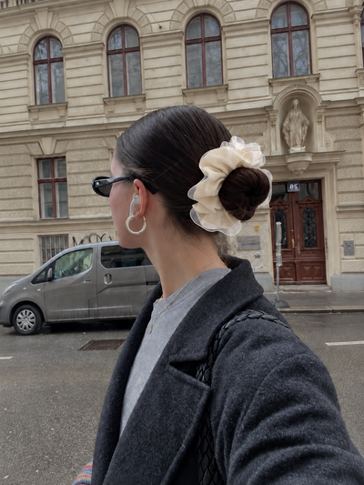 SCRUNCHIES GRANDES ESTILO BALLET FRANCÉS X DOCENA