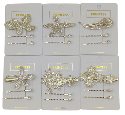SET HEBILLA C.STRASS Y PAR D INVISIBLES C.PIED DORA 12 PARES