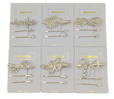 SET HEBILLA C.STRASS Y PAR D INVISIBLES C.PIED DORA 12 PARES