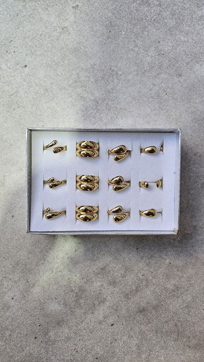 ANILLOS DORADO MODELOS SURTIDOS X DZ