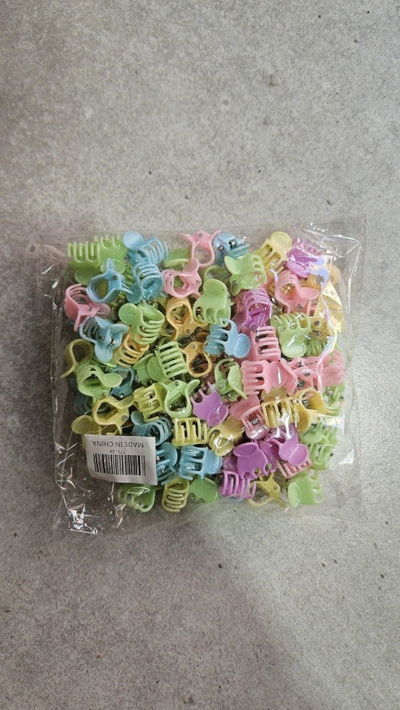 BROCHES CHICOS X 100 COLORES PASTELES
