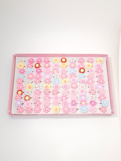 ANILLOS INFANTIL CON APLIQUE X 100 PCS CAJA