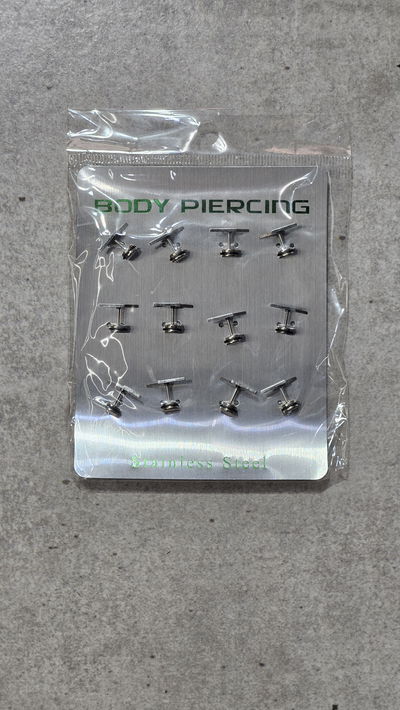 AROS PIERCING X 12 PCS CON FORMAS