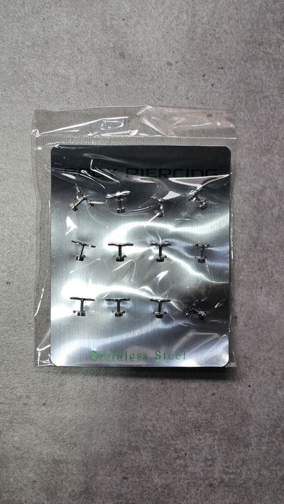 AROS PIERCING X 12 PCS CON FORMAS