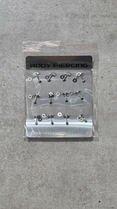 AROS PIERCING X 12 PCS CON FORMAS