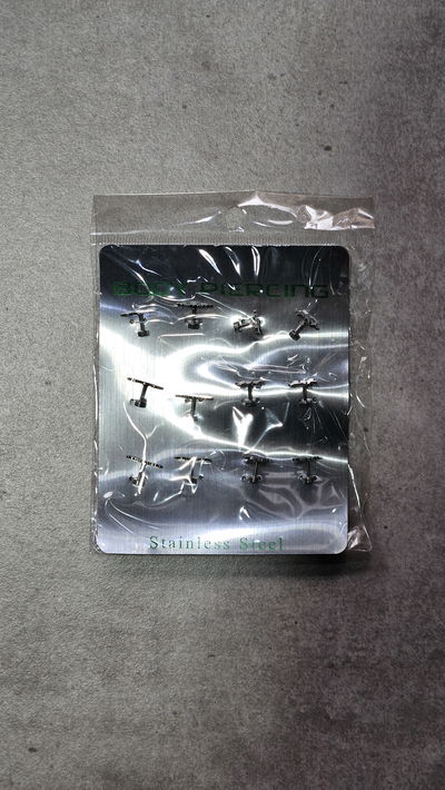 AROS PIERCING X 12 PCS CON FORMAS