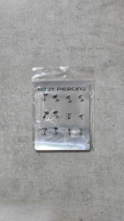 AROS PIERCING X 12 PCS CON FORMAS